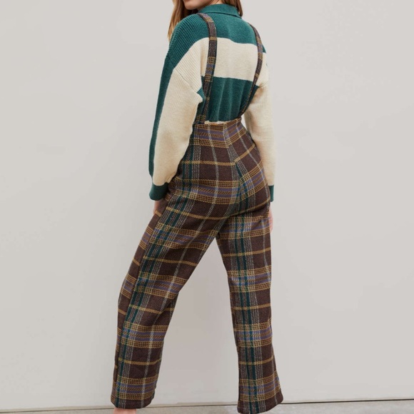 CIDER Brown and Yellow Jumpsuit Size medium - Picture 4 of 10